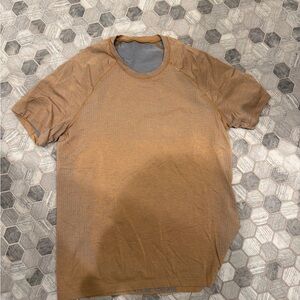 Men's Brown Short Sleeve Shirt